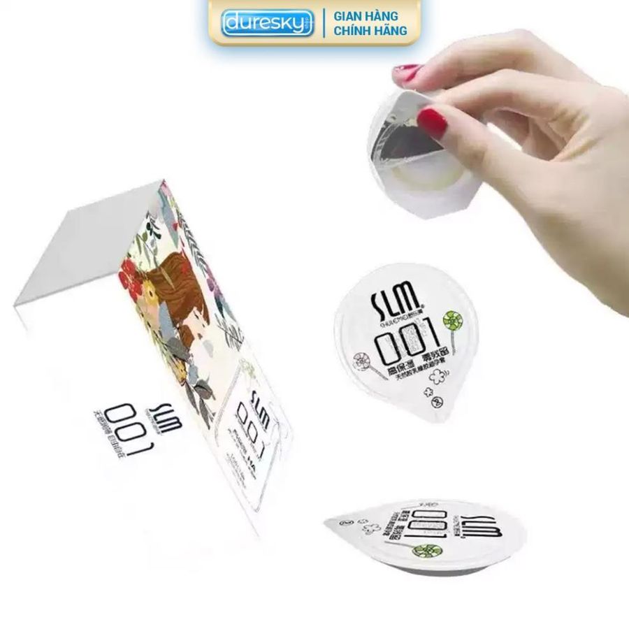 Bao Cao Su SLM 001 DURESKY  Siêu Mỏng, Nhiều Gel, Hàng Chính Hãng Nội Địa Trung Cao Cấp, Hộp 108 Bao - Có Bán Lẻ