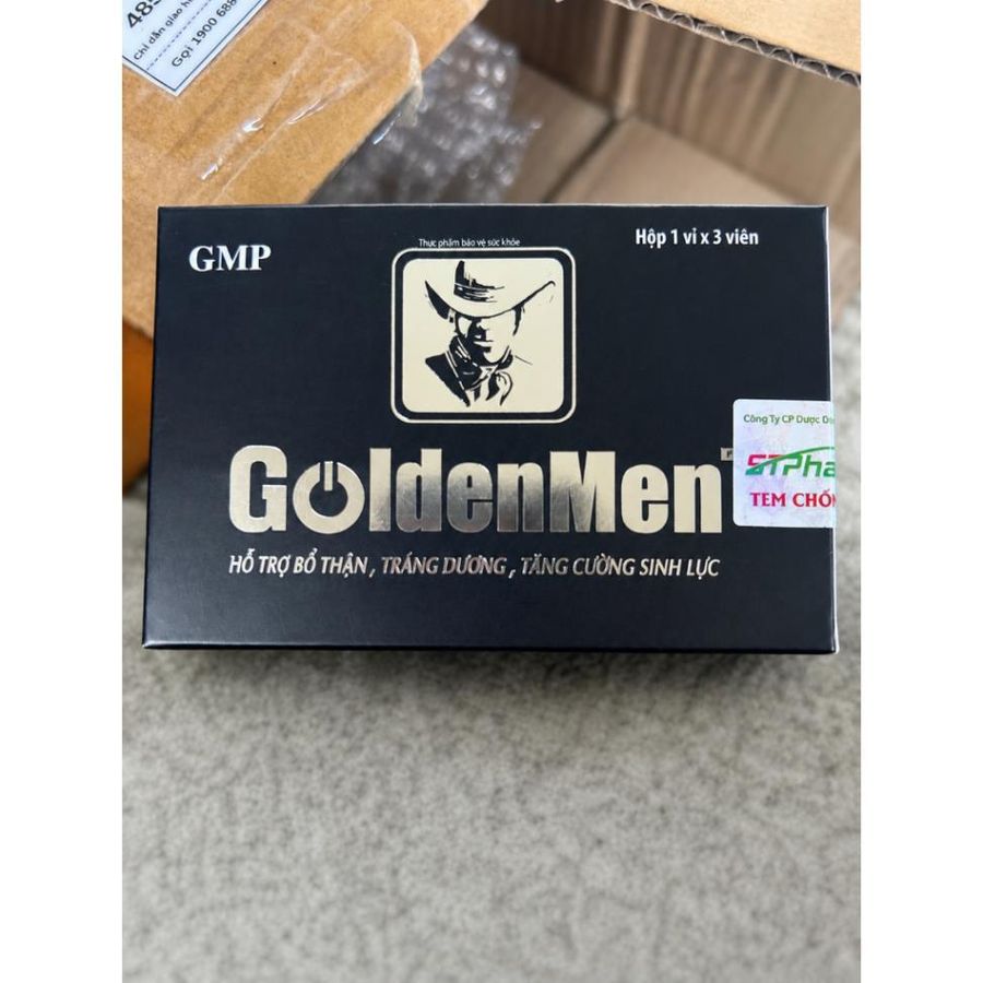 [CHÍNH HÃNG] Viên Uống Hỗ Trợ Tăng Cường Sinh Lý Nam Giới GOLDEN MEN (Hộp 3 viên)