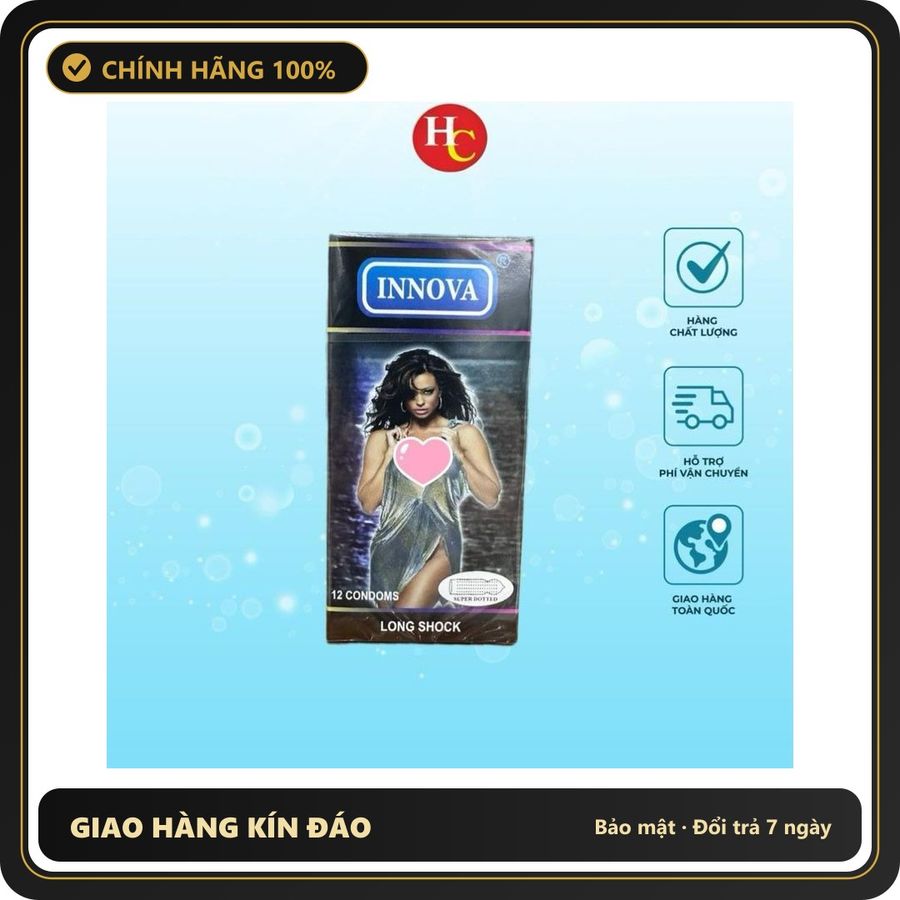 (Che Tên) Bao Cao Su INNOVA ( Hộp 3 Hộp 12 ) Giao Nhanh Toàn Quốc