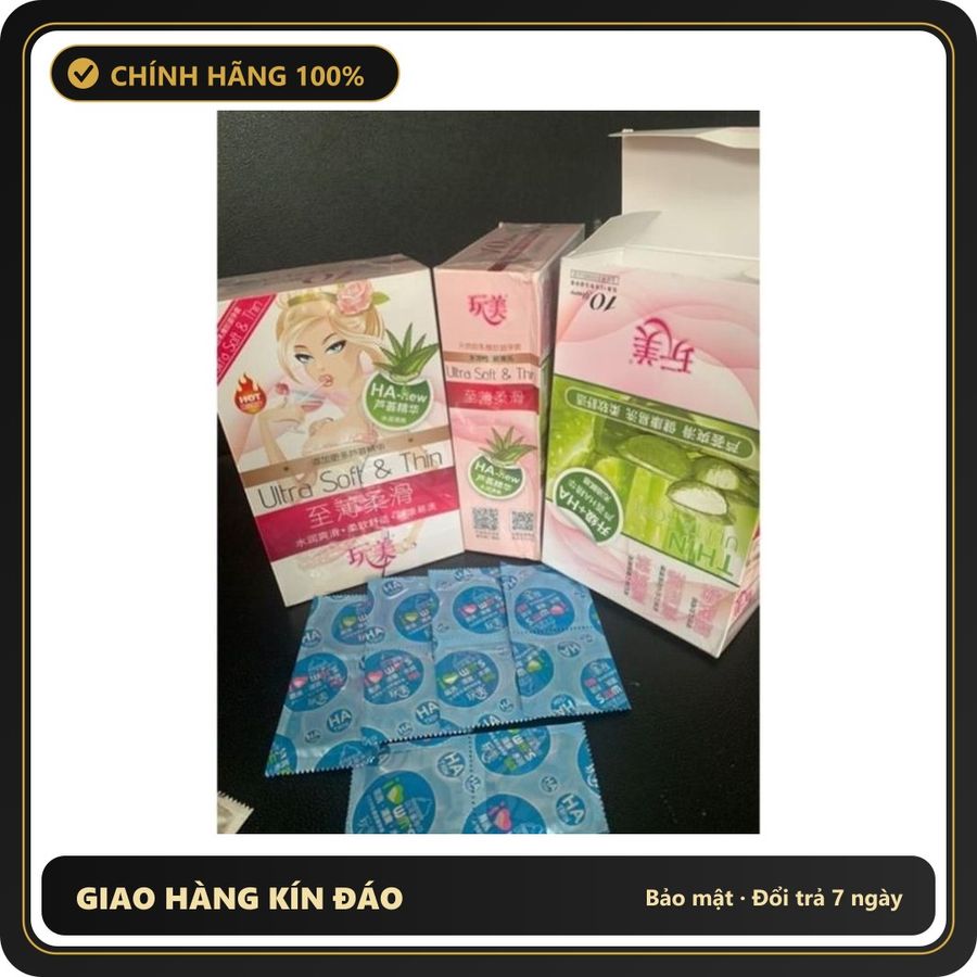 (Che Tên) Bao Cao Su Nha Đam Hộp 100 Cái Hàng Nội Địa Trung ( Có Che Tên Sản Phẩm) Bảo Mật Tuyệt Đối
