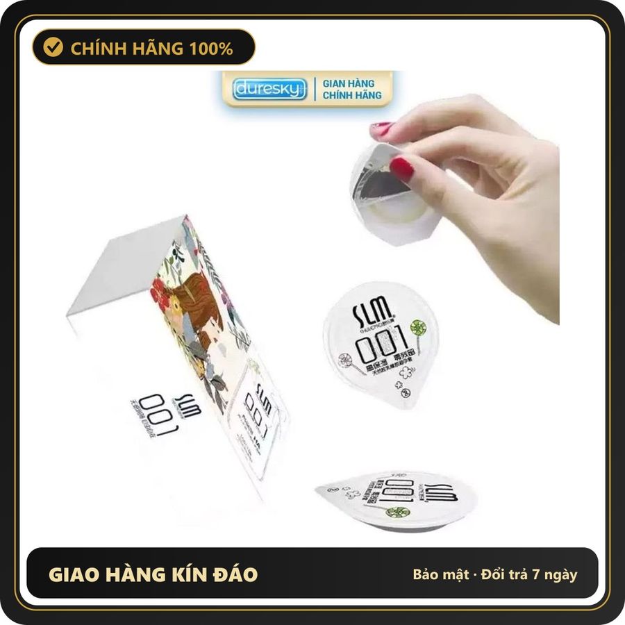 (Che Tên) Bao Cao Su SLM 001 DURESKY Siêu Mỏng, Nhiều Gel, Hàng Chính Hãng Nội Địa Trung Cao Cấp, Hộp 108 Bao - Có Bán Lẻ Giao Nhanh Toàn Quốc