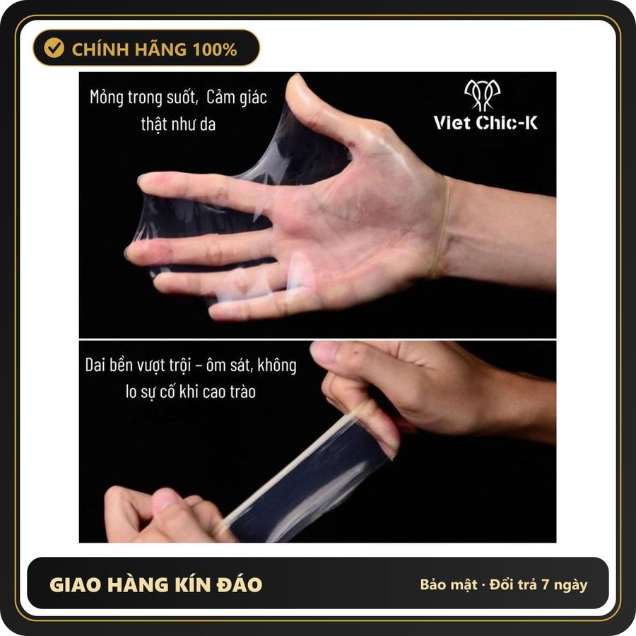 (Che Tên) Bao cao su 0.01mm siêu mỏng SLM gân gai, kéo dài thời gian, nhiều gel, hương vani hộp 10c bcs Cao Cấp Bảo Đảm