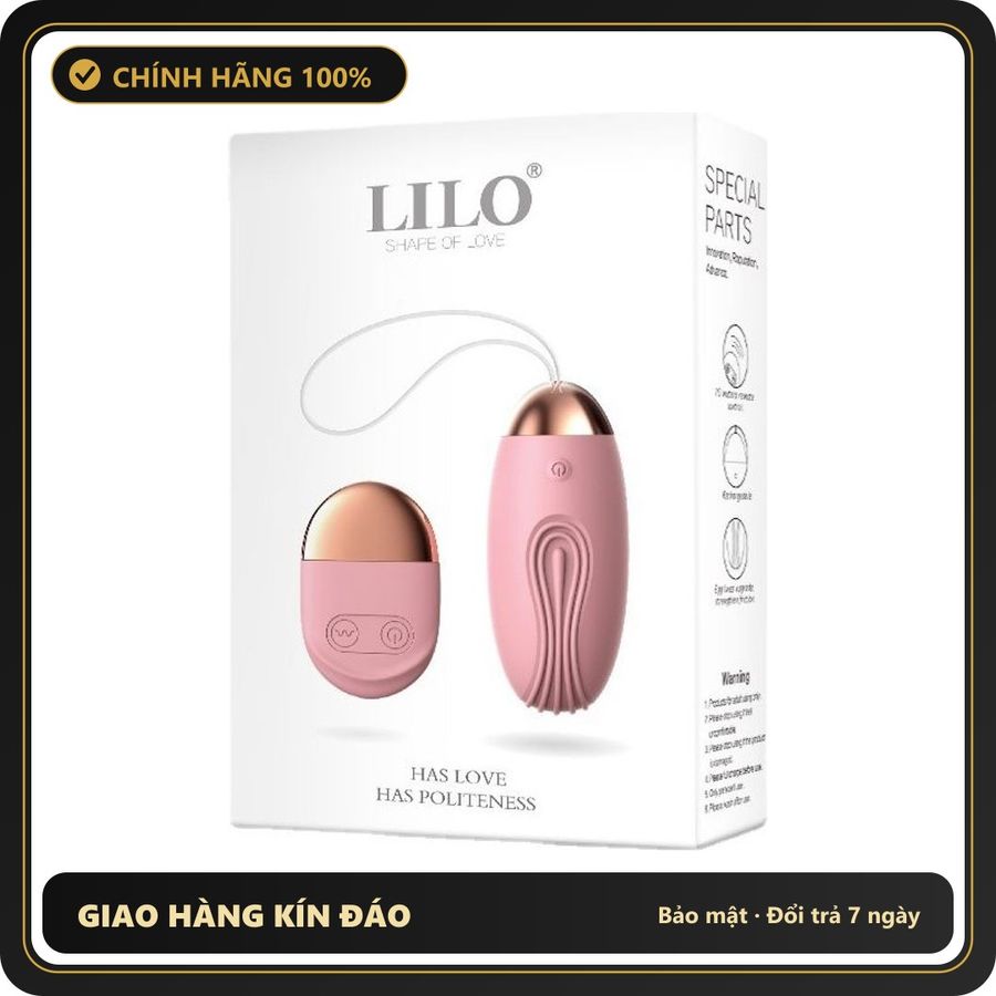 (Che Tên) Trứng rung lilo Massage Âm Đạo 2025Hana Chuẩn Auth