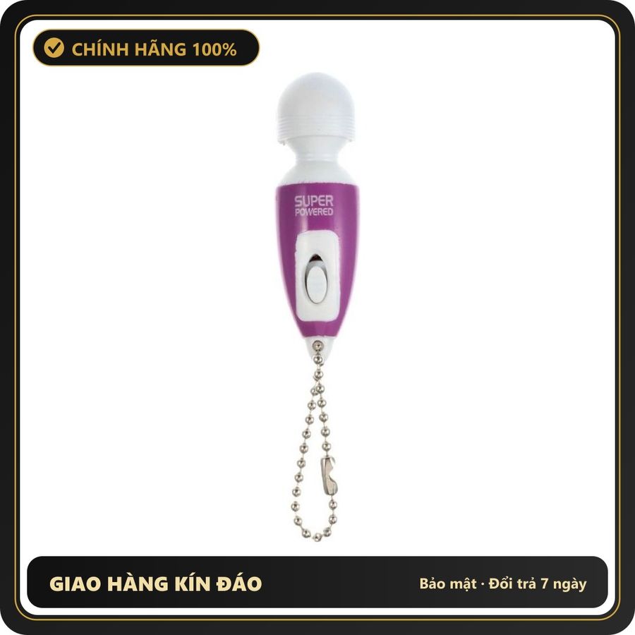 (Che Tên) Máy rung mini hình móc khóaHana Hỗ Trợ 24/7 - chất liệu an toàn cho da, dễ vệ sinh, êm ái khi dùng