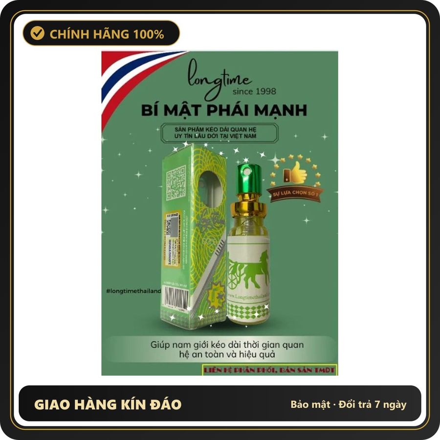 (Che Tên) Xịt Lạnh Longtime 5ml Thái Lan Chính Hãng Hỗ Trợ 24/7