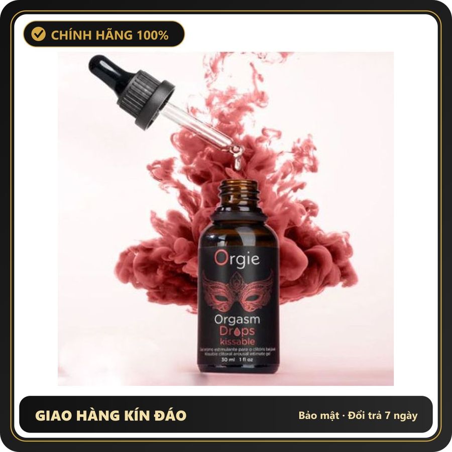 (Che Tên) Gel Tăng Khoái Cảm Nếm Được Orgie Orgasm Drops Kissable Bảo Mật Tuyệt Đối