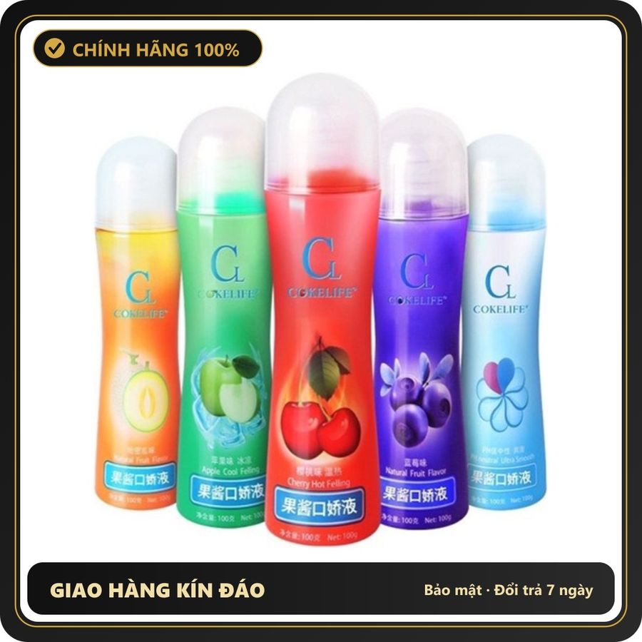 (Che Tên) Gel Boi Tron Hương Trái Cây G Cokelife - Chai 100ml - Ngẫu Nhiên Giao Nhanh Toàn Quốc