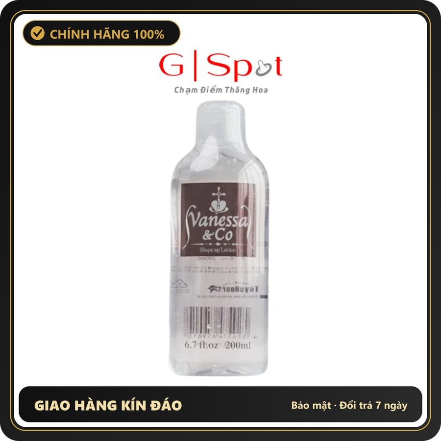 (Che Tên) Gel Boi Trơn Vanessa & Co Nhật Bản 200ml Hộp Trắng Kín