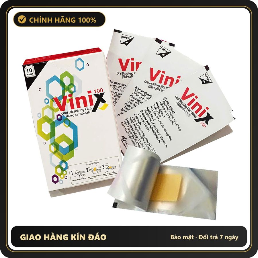 (Che Tên) Tem Vinix Hàn Quốc HỘP 10 TEM 100mg Cao Cấp Bảo Đảm