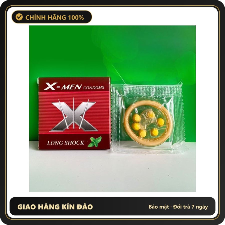(Che Tên) Bao Cao Su 6 Bi nổi TO Xmen Chính Hãng Cao Cấp - 10 cái Giao Nhanh Toàn Quốc