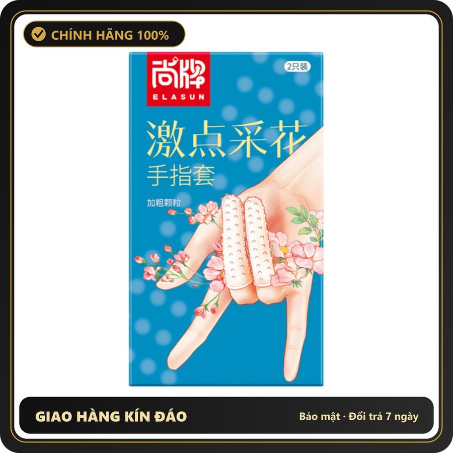 (Che Tên) Bao Cao Su Ngón Tay TPE Elasun - Hộp 2 Cái Giao Nhanh Toàn Quốc