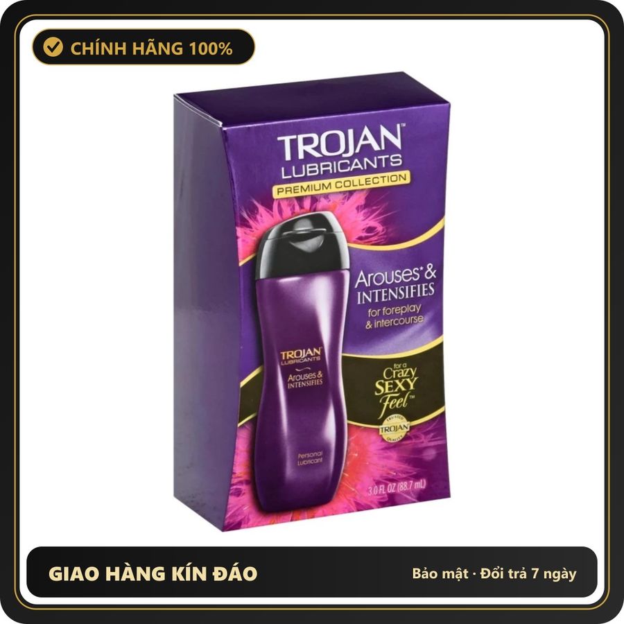 Gel boi tron Trojan Arouses & Intensifies se khít tăng khoái cảm chai 88.7ml 276482 Giao Trong Ngày