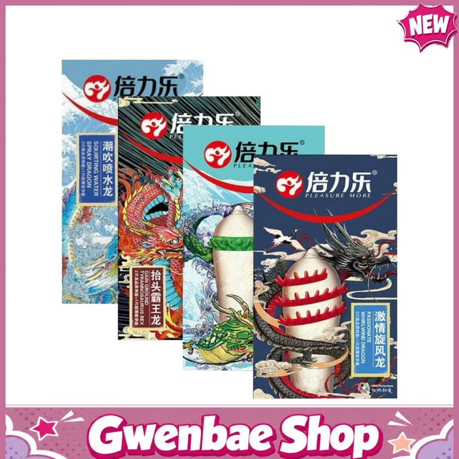 Bao Cao Su Tứ Linh Gân, Gai Lớn HBM Dragon - Gwen Shop Chính Hãng