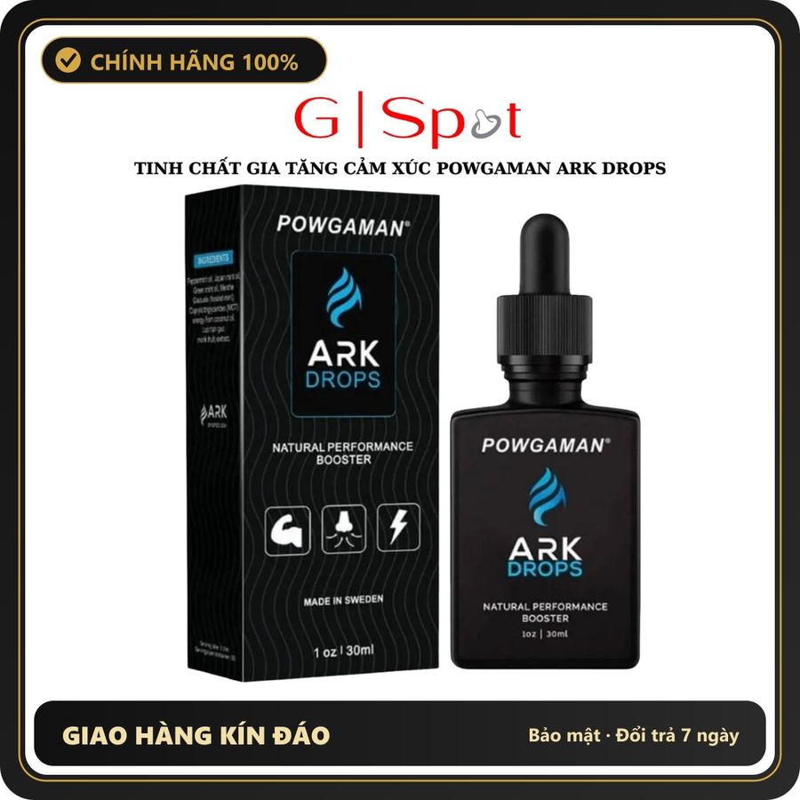 (Che Tên) Tinh chất gia tăng cảm xúc Powgaman Ark Drops - Chai 30ml - Hàng Mới Về