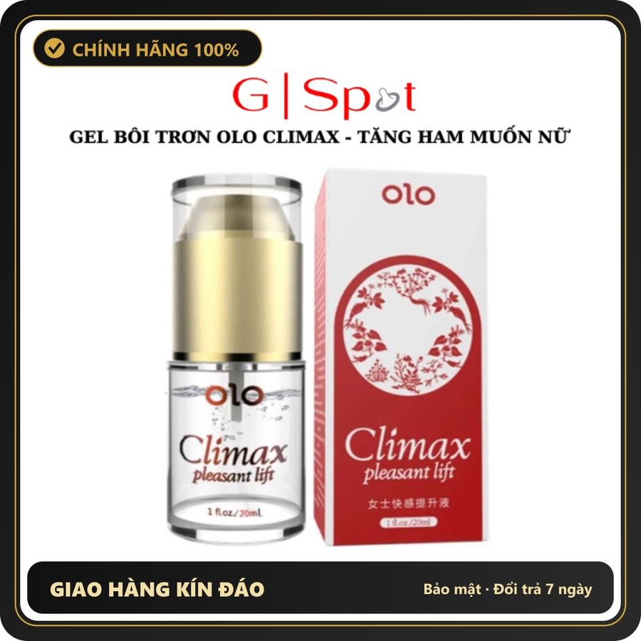 (Che Tên) Gel Boi Tron Tăng Ham Muốn Cho Nữ OLO Climax 20ml Hộp Trắng Kín