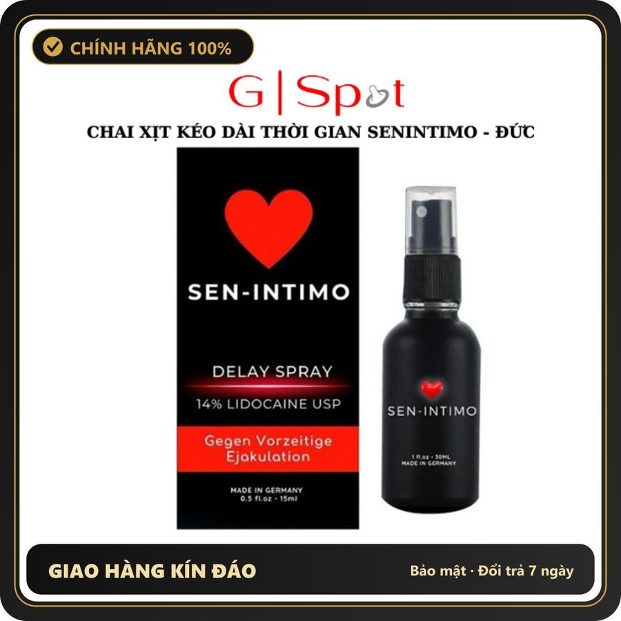(Che Tên) Xịt Kéo Dài Thời Gian Sen – Intimo - 15ml - Chính Hãng Đức - Hàng Mới Về