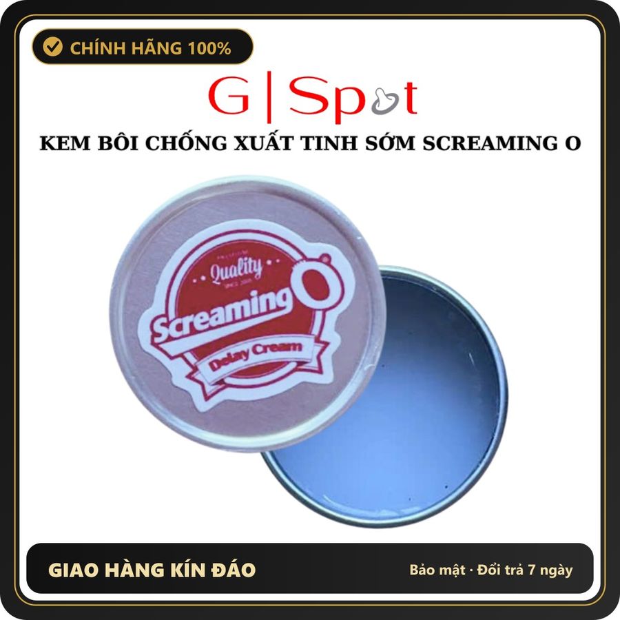 (Che Tên) Kem Bôi Chống Xuất Tinh Sớm Screaming O 7% Chuẩn Auth