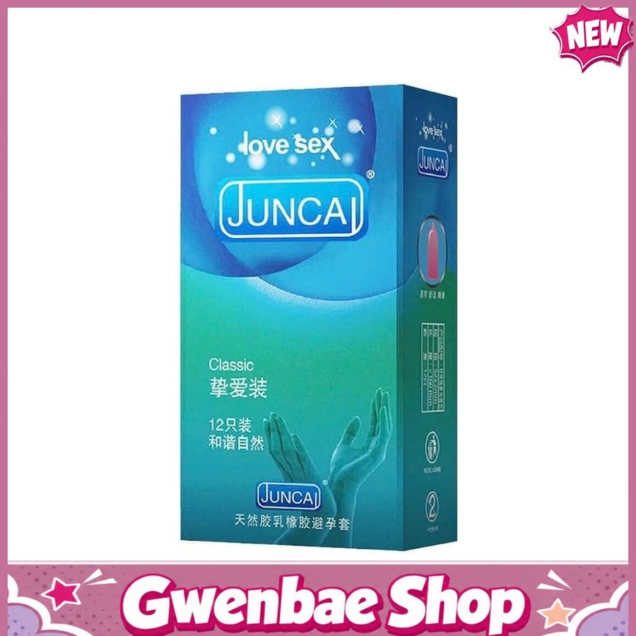 Bao cao su Juncai Classic - Mềm và mỏng - Hộp 12 cái - Gwen Shop Chính Hãng