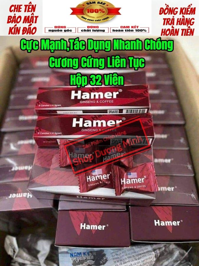 ( Hàng Nhập Khẩu Chính Hãng USA) Hộp 32 Viên Kẹo Hamer Mỹ, Hỗ Trợ Tăng Cường Sinh Lý, Cho Nam Nữ, Cực Hay, Được kiểm tra hàng trước khi thanh toán 