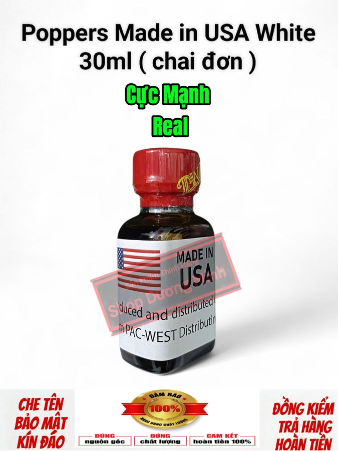 ( Sale ) Popper Mỹ 30ml Hàng Real Cực Mạnh, Dòng Cực Mạnh, Phê Lâu Cho Ng Lờn, Lâu Năm 