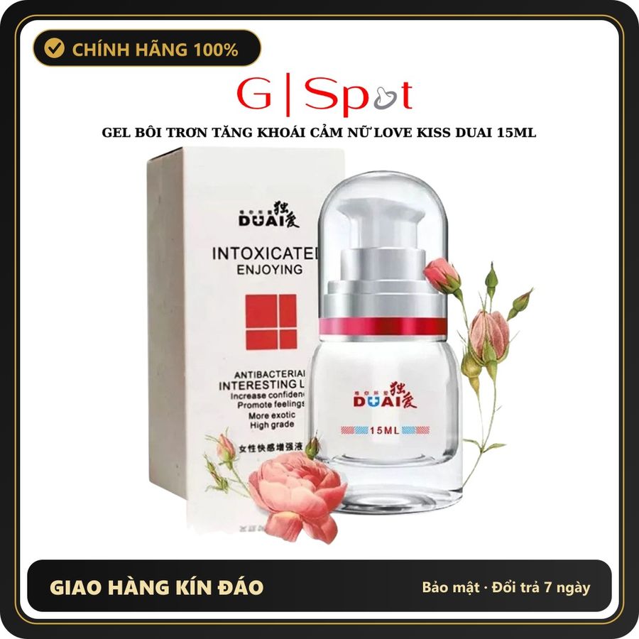 (Che Tên) Gel Boi Tron Tăng Ham Muốn Cho Nữ Love Kiss Duai - 15ml - Hàng Mới Về