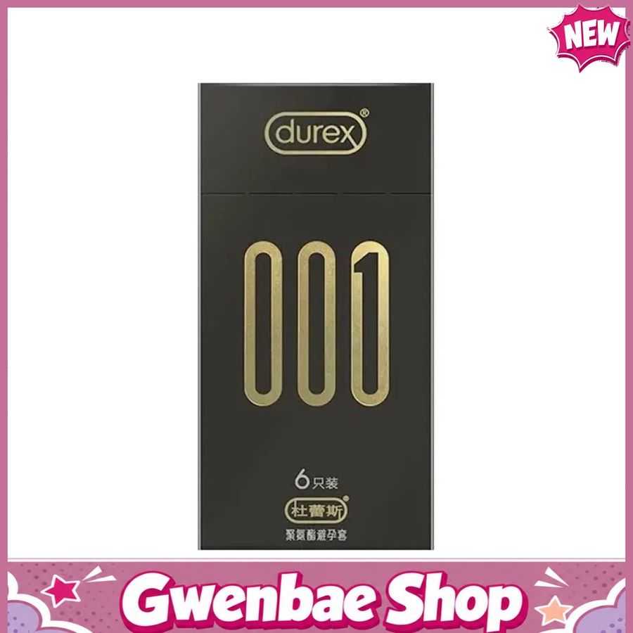 Bao cao su Durex 001 - Siêu mỏng, 54mm - Hộp 6 cái - Gwen Shop Chính Hãng