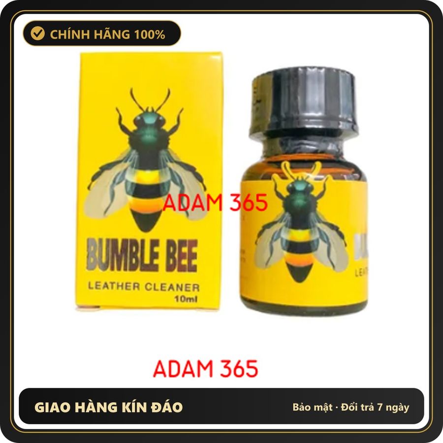 (Che Tên) Chai Hít Tăng Kích Thích Popper Bumble Bee Chai 10ml (Sản phẩm shop ADAM 365) Cao Cấp Bảo Đảm