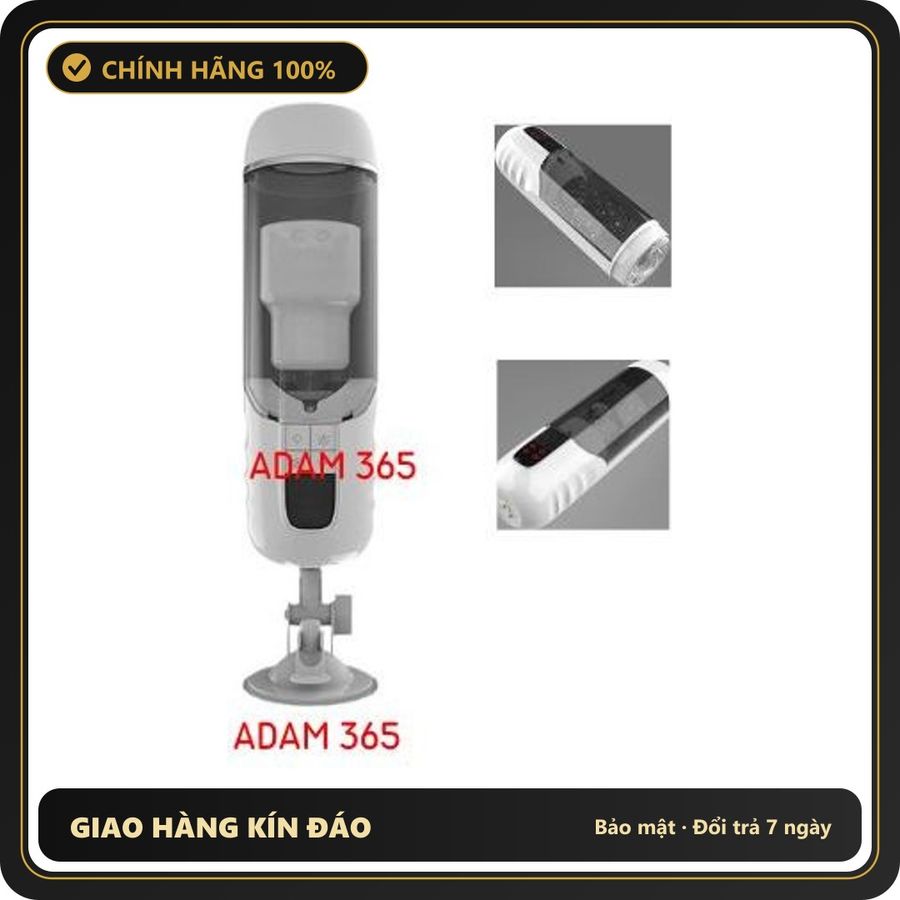 (Che Tên) AD giả )()(()() phát nhiệt rung nhấp chuyển động đẩy tới và lui chính hãng (Sản phẩm của ADAM365) Cao Cấp Bảo Đảm