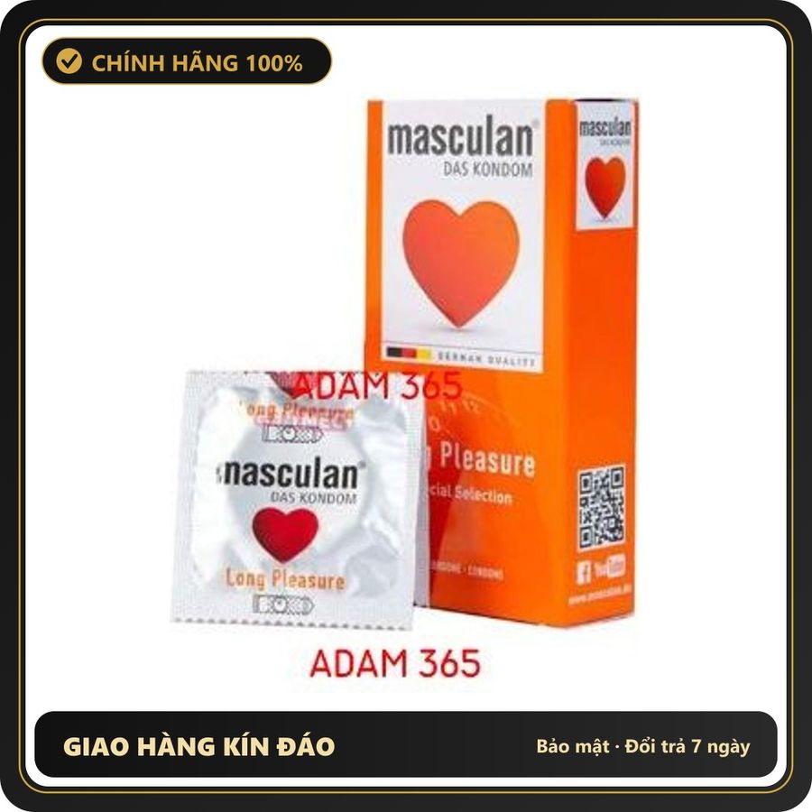 (Che Tên) Bao cao su Masculan Long Pleasure hộp 10 chiếc kéo dài thời gian chính hãng Đức Hỗ Trợ 24/7