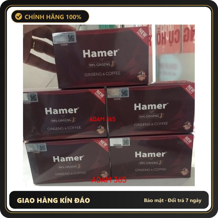 (Che Tên) KẸO SÂM HAMER HỘP 32V CHÍNH HÃNG ( PHÁT HIỆN GIẢ SHOP ĐỀN X10) Hộp Trắng Kín