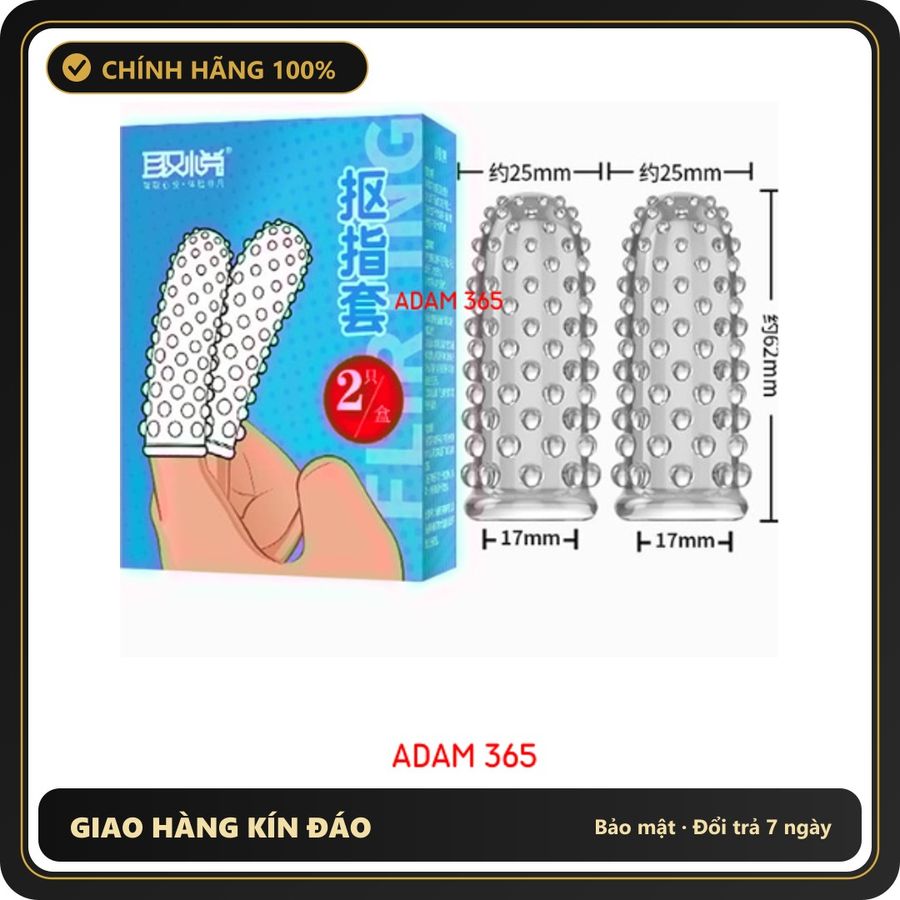 (Che Tên) Bao cao su đôn dên ngón tay Aichao 2s chính hãng Bảo Mật Tuyệt Đối