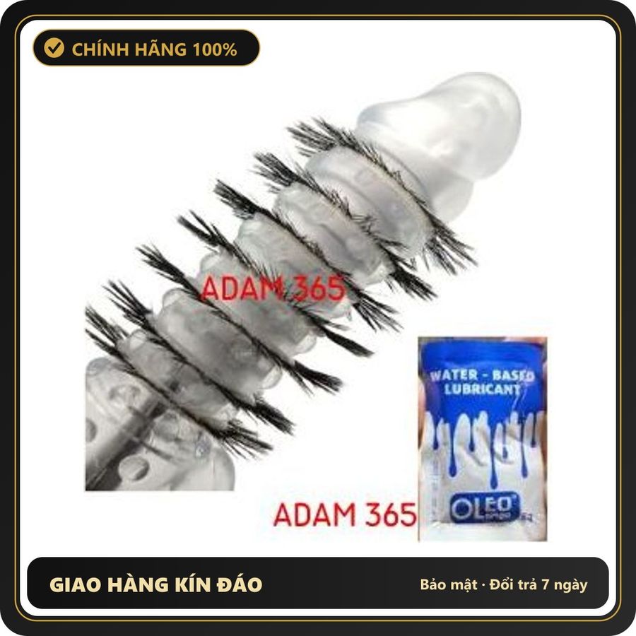 (Che Tên) BAO ĐÔN DV VÒNG XOĂN + 2 RÂU RỒNG TĂNG KHOÁI CẢM MÀU ĐEN. Chuẩn Auth