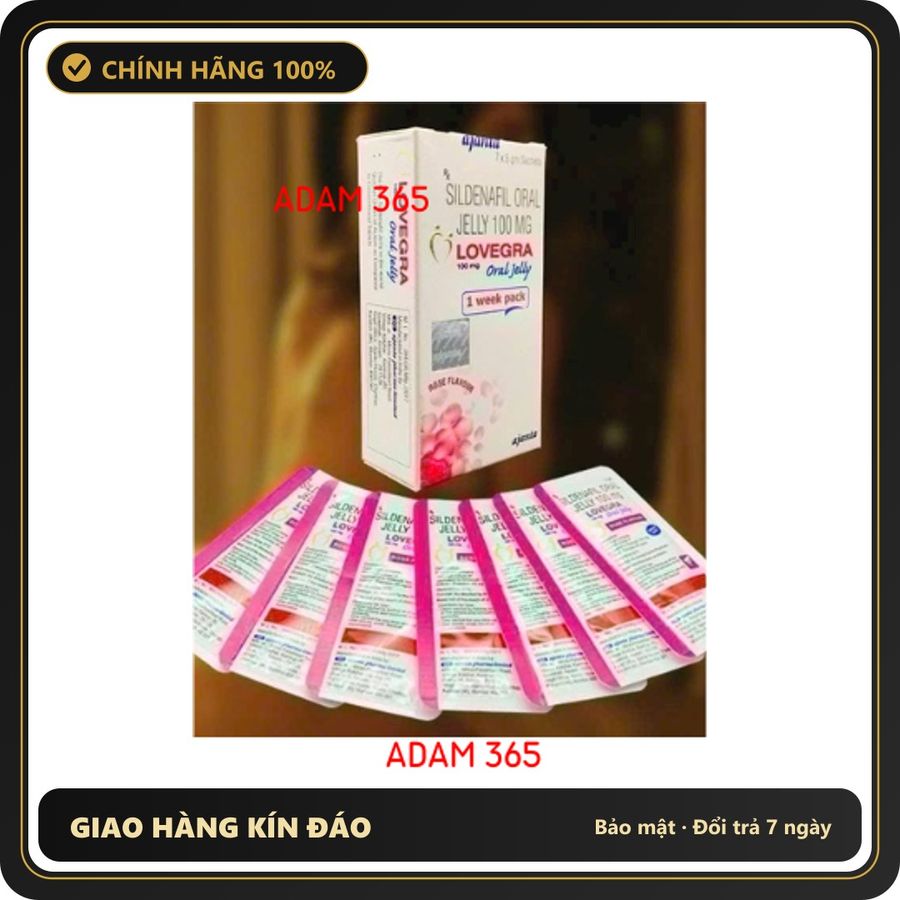 (Che Tên) Thạch uống Love.gra Oral Jelly 100mg 7 tuýp tăng cường sinh lý nữ - Hàng Mới Về