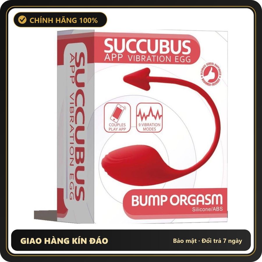 (Che Tên) Trứng rung massage điểm G Cupid Succubus Bump Orgasm – Điều khiển từ xa Chuẩn Auth
