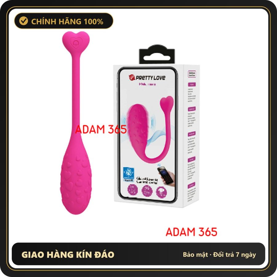 (Che Tên) Trứng rung điều khiển bằng app Pretty Love Fisherman 256094 Cao Cấp Bảo Đảm