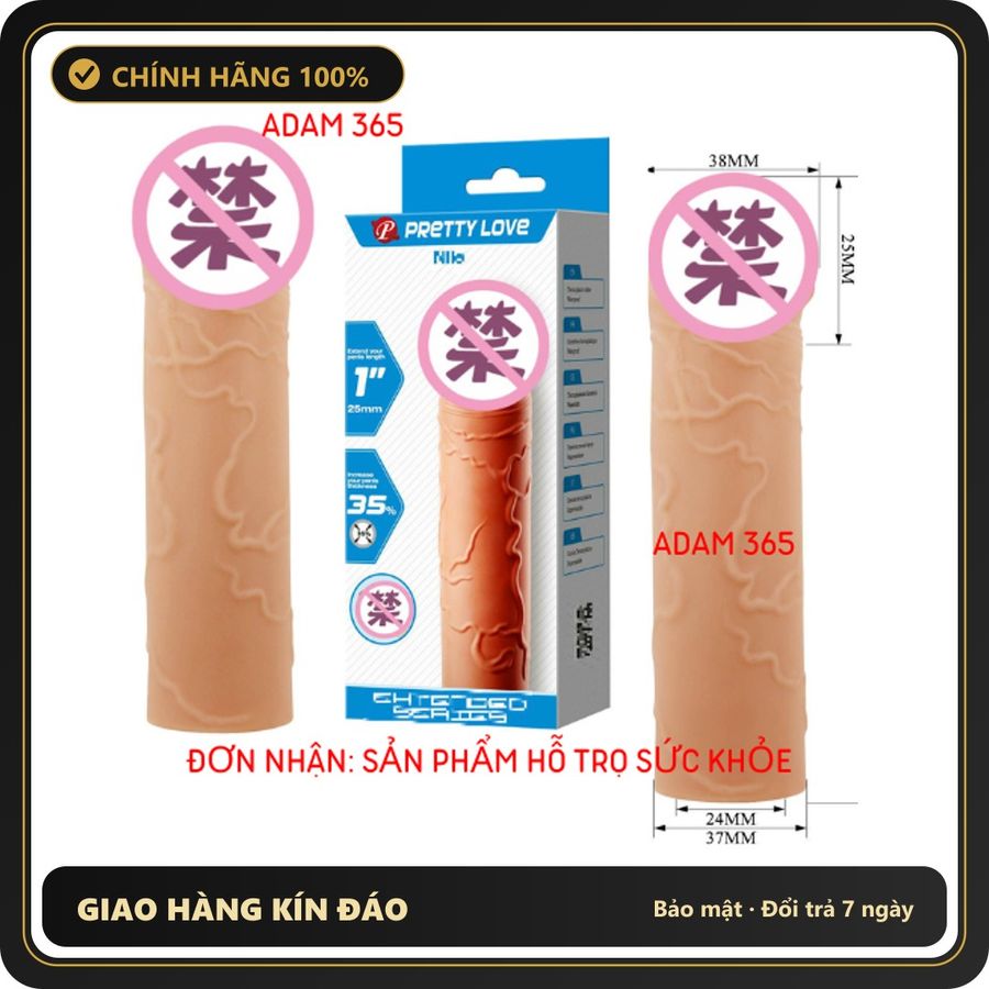 (Che Tên) Bao cao su đôn dên Pretty Love Nile (16.5 x 38). 264470 Hỗ Trợ 24/7