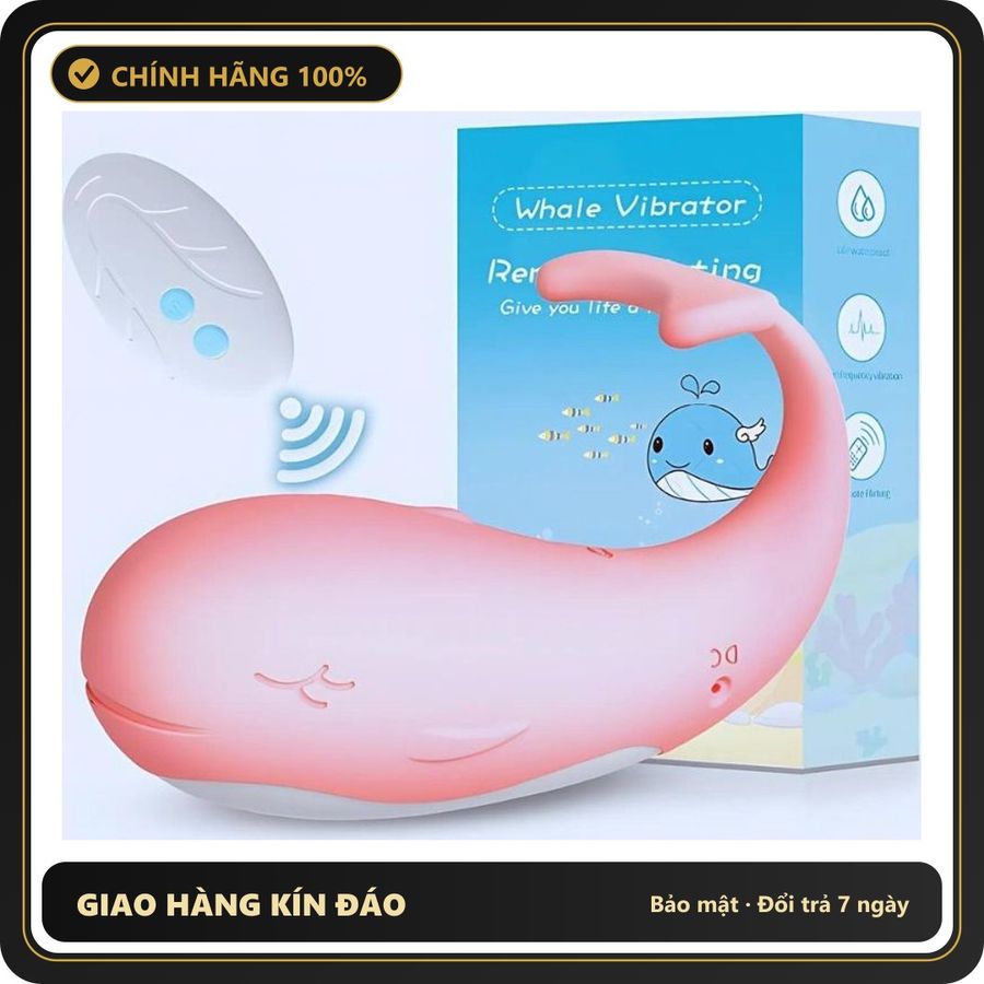(Che Tên) Trứng rung cá voi nhỏ Little WhaleHana Cao Cấp Bảo Đảm