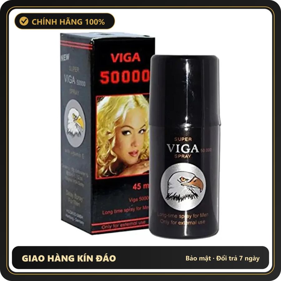 (Che Tên) Xịt Super Viga 50000 Spray cho nam chính hãng 310668 Cao Cấp Bảo Đảm