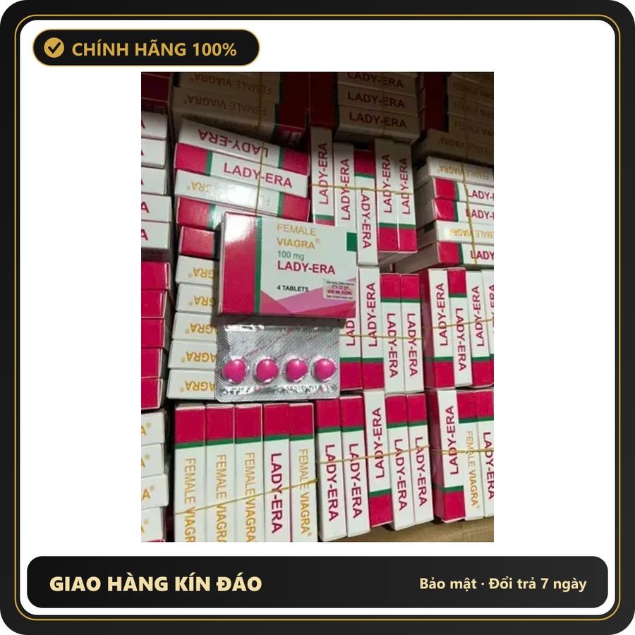 (Che Tên) Viên uống chăm sóc nữ MỸ Lady Era hỗ trợ tăng hưng phấn cho nữ hộp 4 viên 310678 Cao Cấp Bảo Đảm