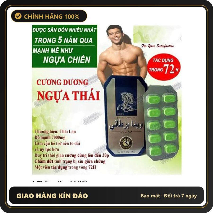 (Che Tên) Ngựa thái chính hãng tăng cường sinh lý nam giới 310695 Hộp Trắng Kín