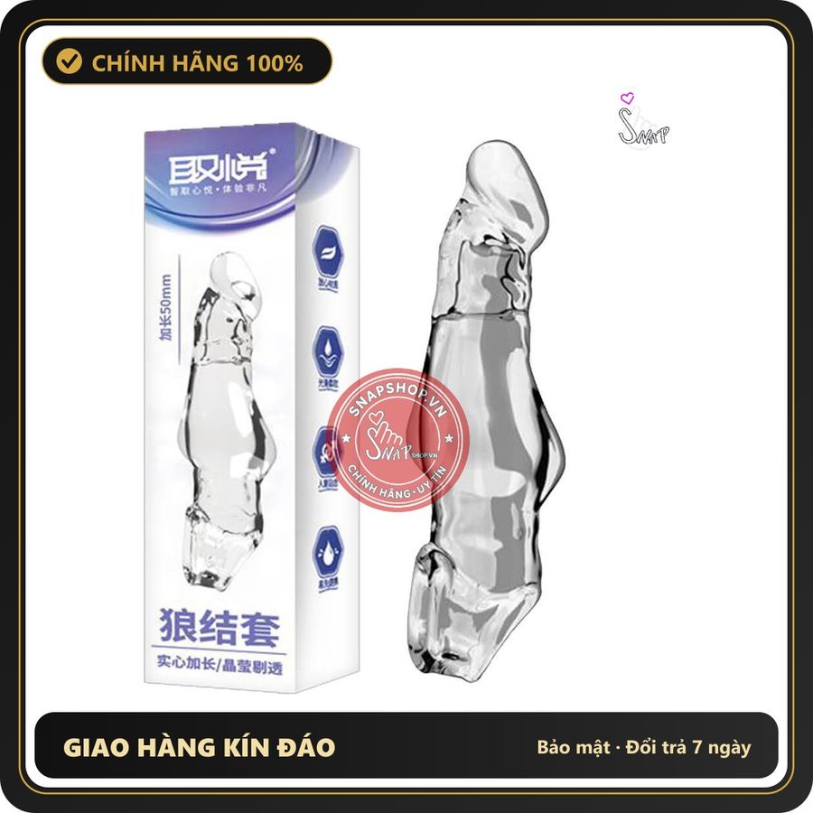 (Che Tên) () Bao cao su đôn dên Aichao Wolf Knot S tăng 50mm Chính Hãng [Mã CK-DON03] Giao Nhanh Toàn Quốc