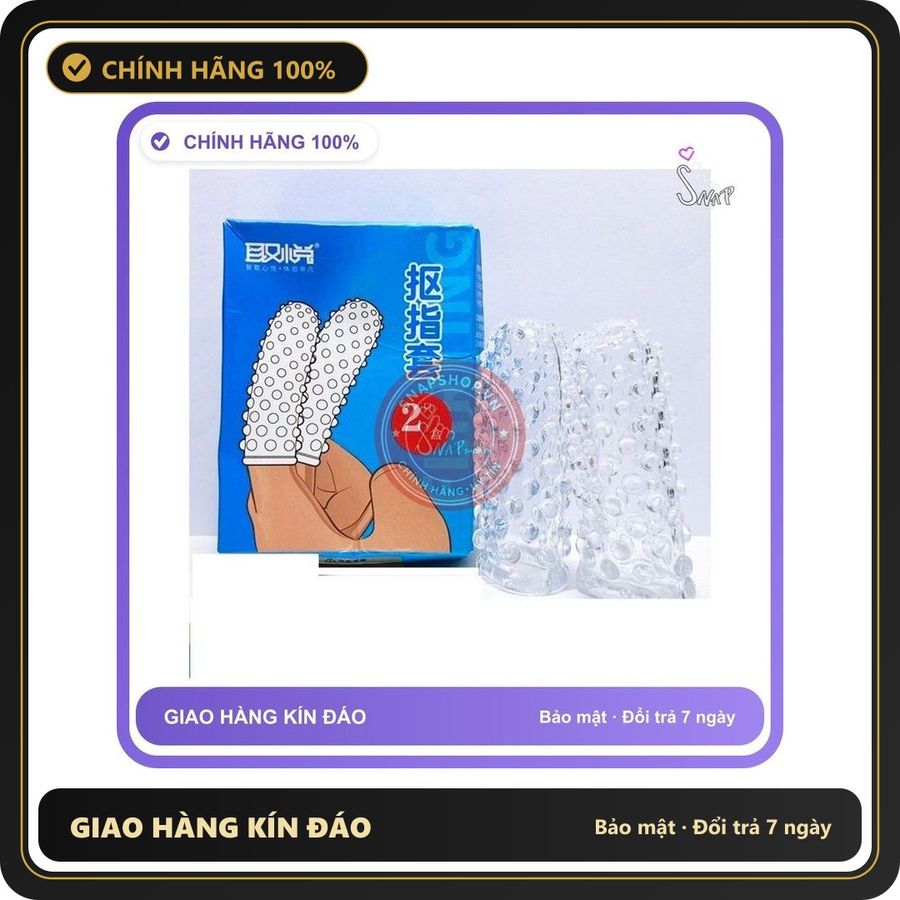(Che Tên) Bao Đôn Dền Ngón Tay Có Gai Giá Rẻ AiChao - Hộp 2 Chiếc Cao [Mã CK-SP901389-05] Bảo Mật Tuyệt Đối