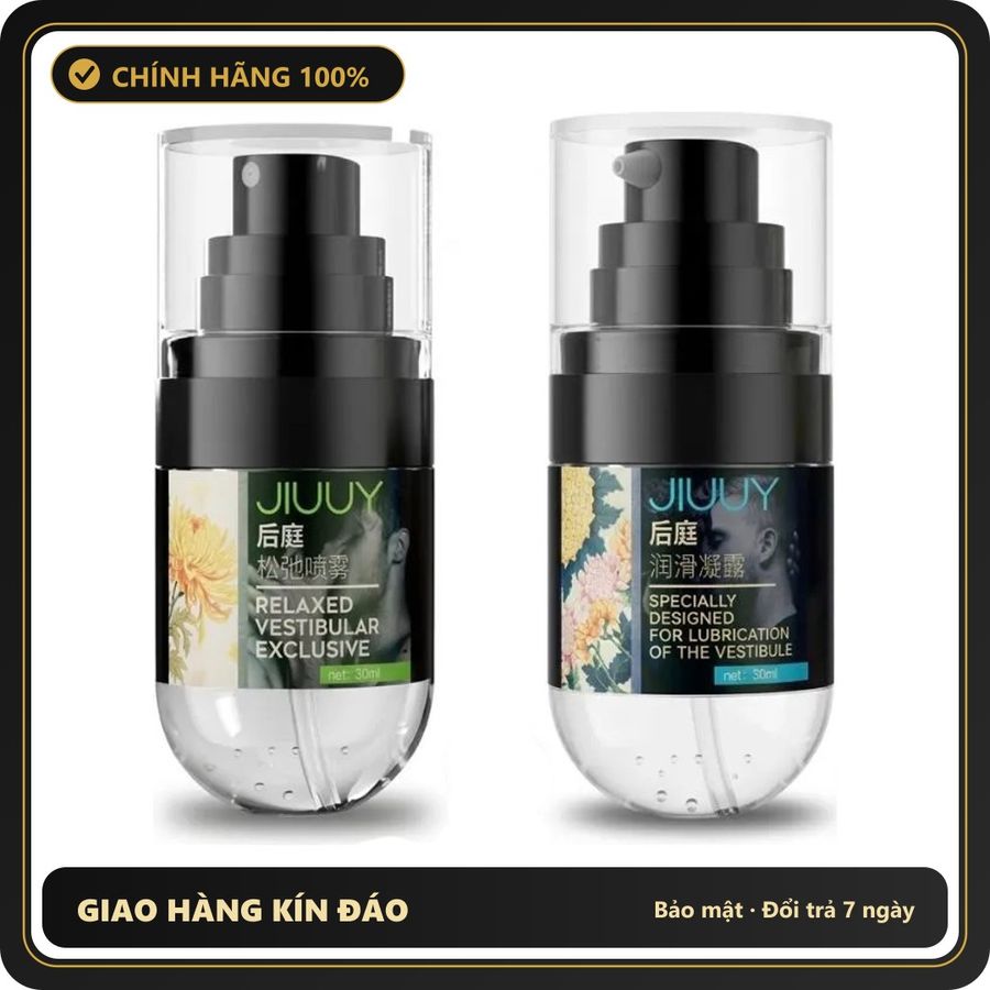 Bộ Gel Bôi Trơn Và Xịt Thư Giãn Hậu chính hãng - gốc nước không dính rít, dung tích 30ml, dùng được cho hậu môn - giao hàng che tên kín đáo