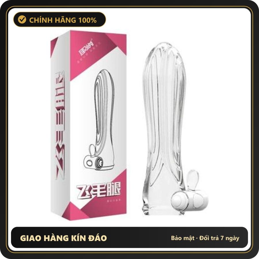 (Che Tên) Bao Cao Su Đôn Dên Cao Cấp Aichao Rung Gốc (mẫu số 2) 330739 [Mã CK-SP905778-01] Hộp Trắng Kín