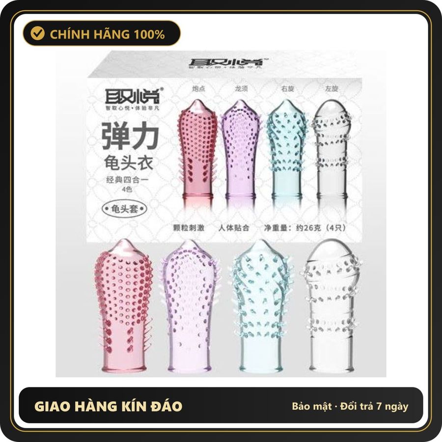(Che Tên) Bao Cao Su Đôn Dên Ngón Tay Aichao Bộ 4 Chiếc [Mã CK-SP905778-05] Bảo Mật Tuyệt Đối