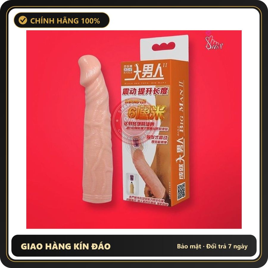(Che Tên) Bao cao su đôn dên 6 phân Baile rung đầu tăng khoái cảm [Mã CK-SP907994-03] Giao Nhanh Toàn Quốc