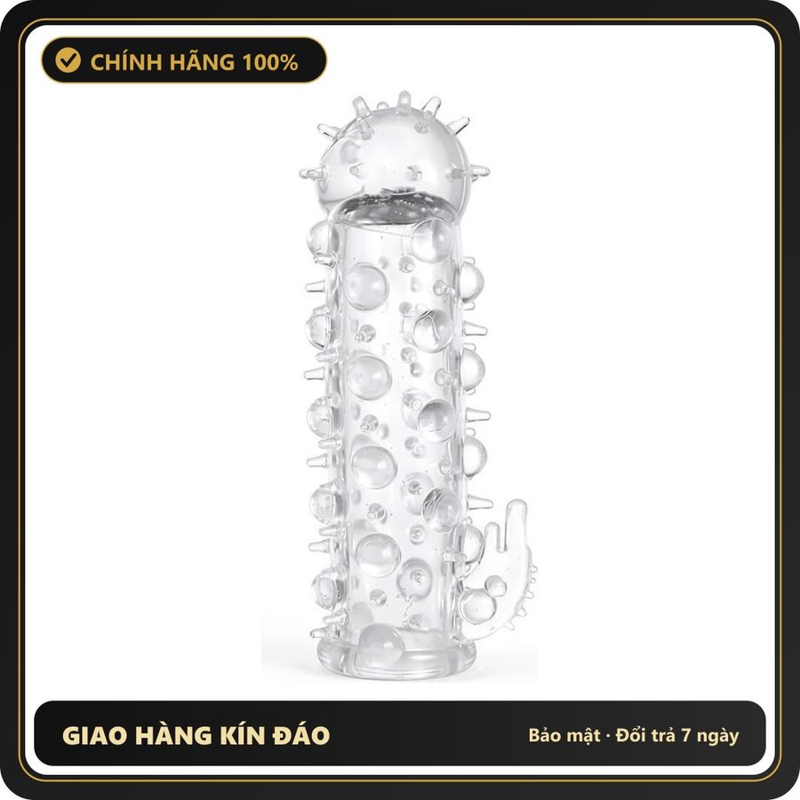 (Che Tên) Bao cao su đôn dên Baile Bi Bong Bóng 3D [Mã CK-SP907994-04] Hộp Trắng Kín