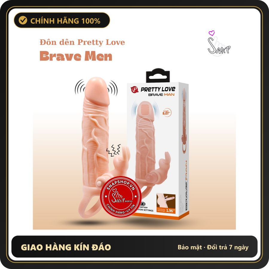 (Che Tên) () Đôn Dên Pretty Love Brave Man Rung Đầu Có Nhánh Chính Hãng [Mã CK-SP908868-02] - Hàng Mới Về