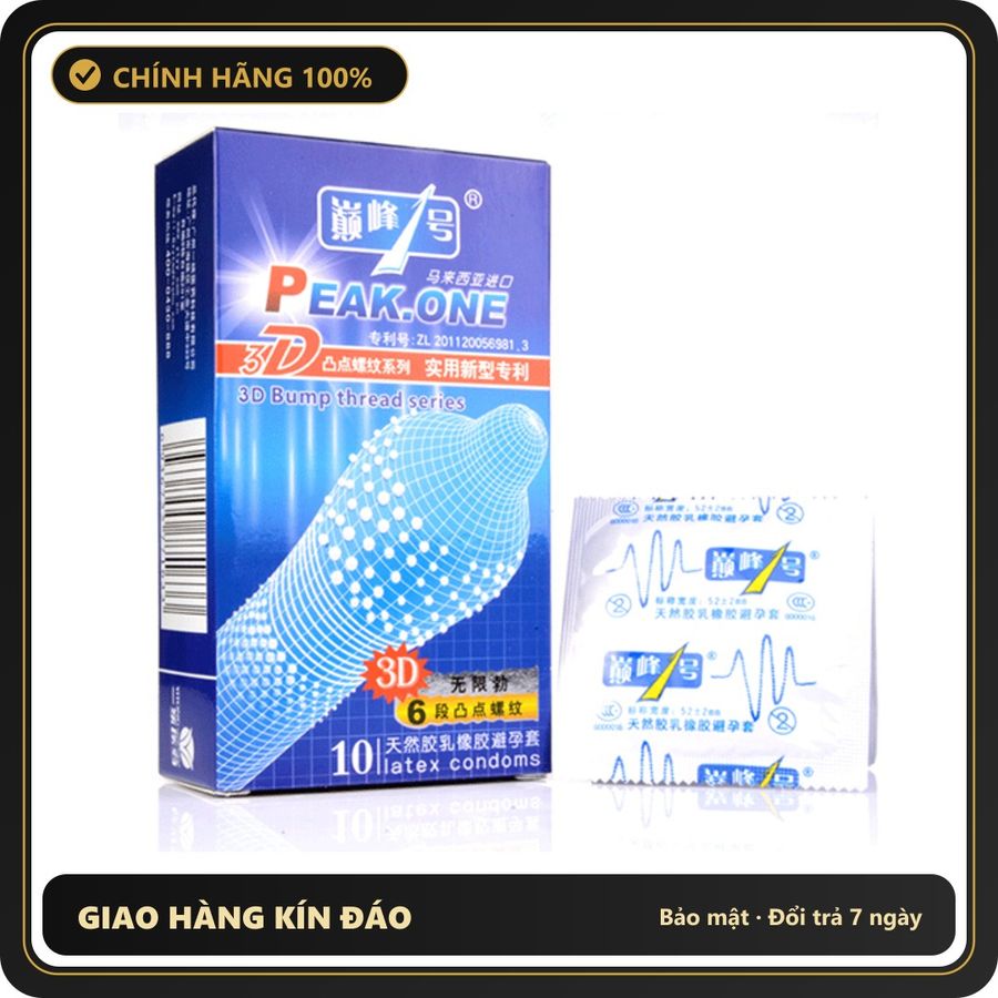 (Che Tên) Bao Cao Su Siêu Gai Thiết Kế 3D - Vừa Mỏng Lại Có Gai [Mã CK-SP911168-02] - Hàng Mới Về
