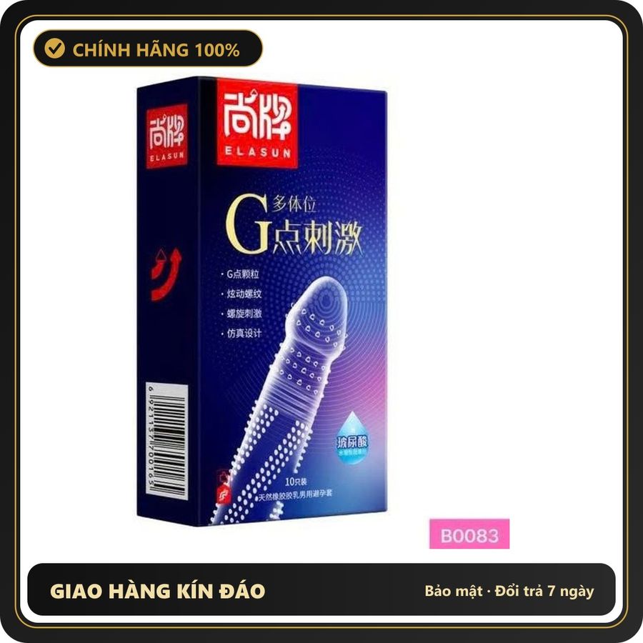 (Che Tên) Bao cao su thân gai xoắn ốc Hộp 10 cái 335461 [Mã CK-SP913115-01] Hỗ Trợ 24/7